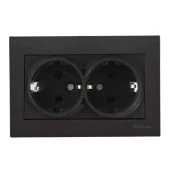 Mutlusan Rita Antik Altın Mekanizma + Tuş İkili Topraklı Priz Çerçeve Dahil - 2