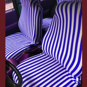 Mavi Çizgili Servis Kılıfı - Zebra Desen Servis Kılıfı thumbnail 2