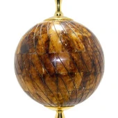 Pirinç Gövdeli Kemik Dünya Küre Ev Ofis Masa Dekoru Döner Dünya Küre 50cm thumbnail 2