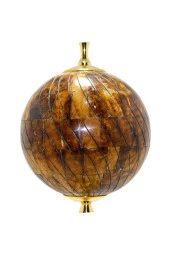 Pirinç Gövdeli Kemik Dünya Küre Ev Ofis Masa Dekoru Döner Dünya Küre 50cm thumbnail 4