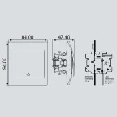 Viko Panasonic Thea Blu Light Mekanizma WBTM01165NC-TR - 2
