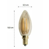 Cata 4W E14 2700K Amber Rustik Buji Led Ampul CT-4280 - 4