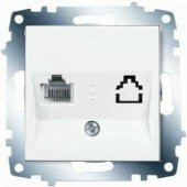 Viko 9096 7078 Karre/Meridian Beyaz Tekli Data Prizi Rj45 Cat6 - 1