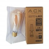 ACK AB46-00420 4W Rustik Led Ampul 2200K E27 ST64 - 2