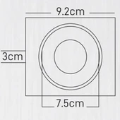 Maxled Sıva Altı GU-10 Duylu Siyah Platin Dekoratif Spot Kasa MX-2016 thumbnail 2