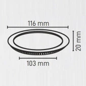 Maxled 6W Yuvarlak Sıva Altı Led Panel 6500K Beyaz thumbnail 3