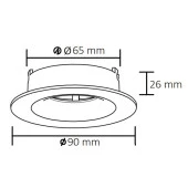 ACK AH03-04060 Beyaz Terra Alüminyum Spot Armatür thumbnail 2