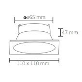 ACK AH03-04020 Beyaz Terra Alüminyum Spot Armatür thumbnail 2