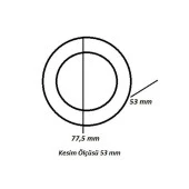 ACK AH07-00664 0.85W Sensörlü Yuvarlak Led Merdiven ve Duvar Armatürü Mavi - 2