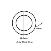 ACK AH07-00734 0.7W yuvarlak Led Merdiven ve Duvar Armatürü 6500K Beyaz - 2