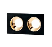 Maxled Sıva Altı GU-10 Duylu İkili Siyah Bakır Dekoratif Spot Kasa MX-2022 thumbnail 1