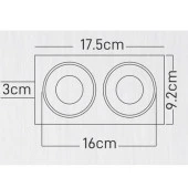 Maxled Sıva Altı GU-10 Duylu İkili Siyah Bakır Dekoratif Spot Kasa MX-2022 thumbnail 2