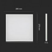 Ack AP16-23310 12W 30X30 İnce Tip Sıva Altı Led Panel 4000K Ilık Beyaz - 2