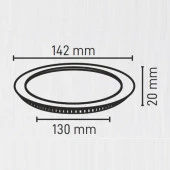 Maxled 9W Yuvarlak Sıva Altı Led Panel 3000K Günışığı thumbnail 3