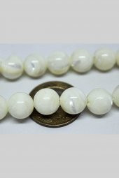 Sedef Taşı 12mm/2 adet (Beyaz) - 1