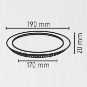 Maxled 15W Yuvarlak Sıva Altı Led Panel 6500K Beyaz thumbnail 3