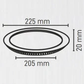 Maxled 18W Yuvarlak Sıva Altı Led Panel 6500K Beyaz thumbnail 3
