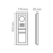 Audio 003003 Bus Plus 2x16 Kart Okuyuculu LCD Ekranlı Zil Paneli Mekanik Butonlu - 3