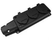 Bemis IP54 Monofaze Kauçuk Üçlü Grup Priz 1x16A BK1-1402-3613 - 1
