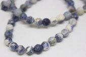 Sodalit Taşı Faset Kesim YARIM Dizi 6mm (18cm uzunluğundadır) thumbnail 1