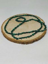 Delikli Malakit Taşı Minik Boy 4-6mm Aralığı Şekilsiz Taşlar 50 adet thumbnail 2