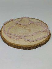 Delikli Pembe Kuvars Taşı Minik Boy 4-6mm Aralığı Şekilsiz Taşlar 50 adet thumbnail 2