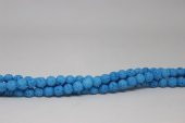 Lav Taşı Açık Mavi Renkli YARIM Dizi 6mm (18cm uzunluğundadır) thumbnail 1