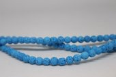 Lav Taşı Açık Mavi Renkli YARIM Dizi 6mm (18cm uzunluğundadır) thumbnail 4