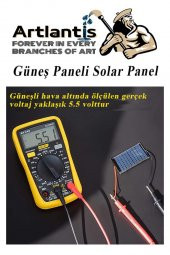 Güneş Paneli Mini Motor ve Pervane Seti 1 Paket Güneş Paneli Solar Panel Deney Seti Anahtar Krokodil Kablo - 3