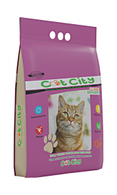 Cat City Ekstra Parfümlü Bentonit Topaklanan Kedi Kumu 10 Lt Lavantalı 2 ADET - 2