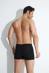 3'lü Paket Siyah Erkek Modal Boxer İnce Bel Lastikli - 9