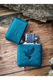 El Yapımı Deri Kılıflı Zippo Çakmak - 2