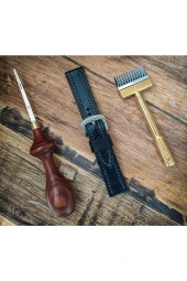 El Yapımı Deri Saat Kordonu - 4