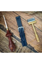 El Yapımı Deri Saat Kordonu - 3