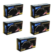 Dolphin Tek Kullanımlık Lateks Siyah Pudrasız Nitril Muayne Eldiveni Small Küçük Boy - 100'lü 5Paket thumbnail 1