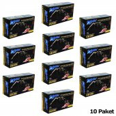 Dolphin Tek Kullanımlık Lateks Siyah Pudrasız Nitril Muayne Eldiveni Small Boy - 100'lü 10 Paket - 2