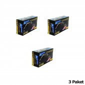 Dolphin Tek Kullanımlık Lateks Siyah Pudrasız Nitril Muayne Eldiveni Meidum Orta Boy - 100'lü 3Paket - 2