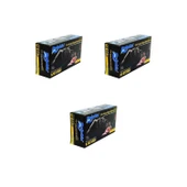 Dolphin Tek Kullanımlık Lateks Siyah Pudrasız Nitril Muayne Eldiveni Meidum Orta Boy - 100'lü 3Paket thumbnail 1