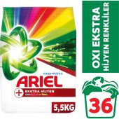 Ariel Toz Çamaşır Deterjanı Aqua Pudra Oxi Ekstra Hijyen Renklilere Özel 5.5 kg - 1