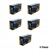Dolphin Tek Kullanımlık Lateks Siyah Pudrasız Nitril Muayne Eldiveni Meidum Orta Boy - 100'lü 5Paket - 1