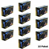 Dolphin Tek Kullanımlık Lateks Siyah Pudrasız Nitril Muayne Eldiveni Meidum - 100'lü 10 Paket - 2
