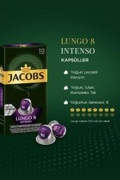Jacops Kahve Kapsül Lungo Intenso 8 Kapsül Kahve 10 Kapsül - 2