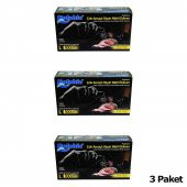 Dolphin Tek Kullanımlık Lateks Siyah Pudrasız Nitril Eldiven Large Büyük Boy -100'lü 3Paket - 2