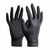 Dolphin Tek Kullanımlık Lateks Siyah Pudrasız Nitril Eldiven Large Büyük Boy -100'lü 3Paket - 5