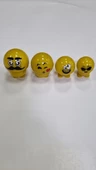 ARAÇ İÇİ GÖĞÜS ÜSTÜ YAPIŞTIRMA 4LÜ EMOJİ-SARI - 4