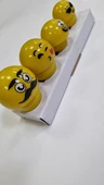 ARAÇ İÇİ GÖĞÜS ÜSTÜ YAPIŞTIRMA 4LÜ EMOJİ-SARI - 2