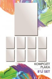 25x35 cm Pres Kompozit Plaka 8li Paket - 1