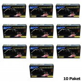 Dolphin Tek Kullanımlık Lateks Siyah Pudrasız Nitril Muayne Eldiveni Large - 100'lü 10 Paket - 2