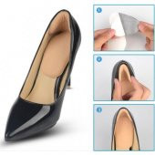 Ten Rengi 6 Mm Taban Destekli Topuk Vurma Önleyici Ayakkabı Daraltma Padi  Ağrı Kesici Tahriş Koruyucu Topuk Yama thumbnail 5