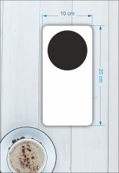 karbonsoft Meşrubat Bardağı Yuvarlak Dekoratif El Yapımı Bardak Altlığı Standı  10 x 20 Cm Masaüstü Dekorasyon - 3